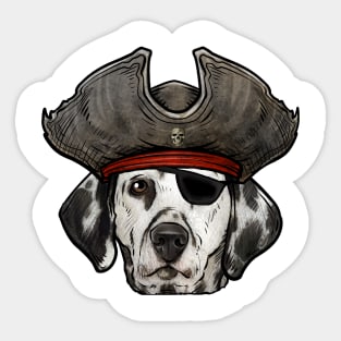 Dalmatian Pirate Sticker